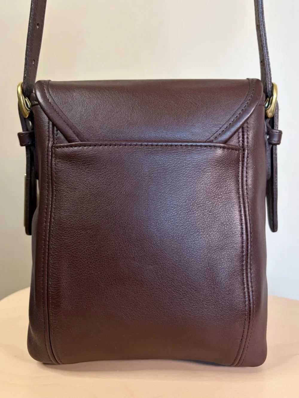 Vintage COACH SoHo Small Satchel Flap Mahogany Brown Leather Crossbody 4108 EUC - Picture 10 of 17